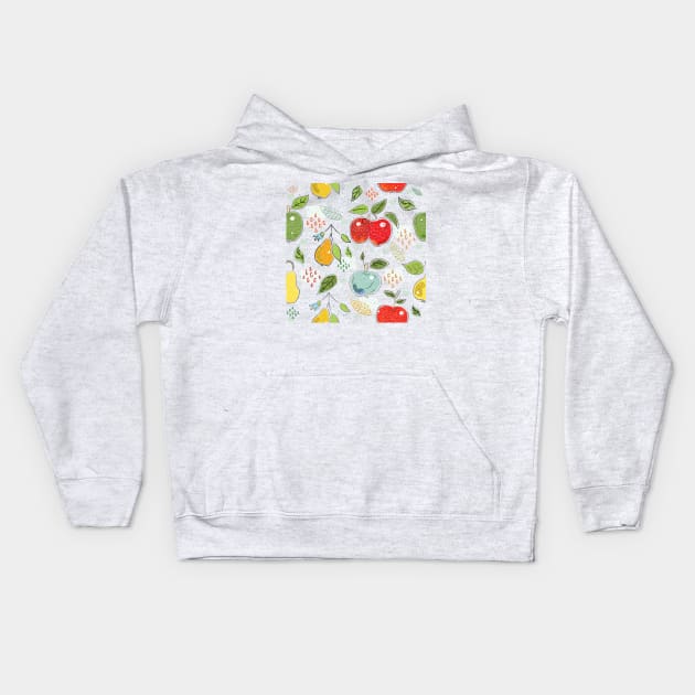 Apple Kids Hoodie by Kristina Stellar Scandinavian Land